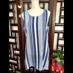 NWOT Bobeau Striped Blouse (Size M)